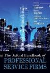 The Oxford Handbook Of Professional Service Firms Paperback