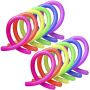 Stretchy Jelly String Noodles Sensory Stretch Strings Fidget Toys 12PCS