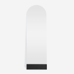 Emerging Creatives Frameless Leaning Arch Mirror - Ebony