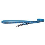 Rogz Reflecto Fixed 1.8M Puppy Lead - Blue Bones Design