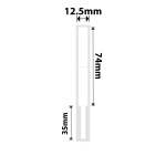 NB402 - - B18 N1 - 12.5X109MM - 60 White Cable Labels