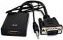 Gizzu 1080P Vga To HDMI Adapter With Audio