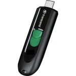 Transcend 64GB JF790 USB C 5GPBS Capless Flash Drive - Black And Green