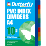 A4 File Dividers Pvc 140 Micron 20 Tab – FIL042