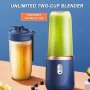 Double Cup Juicer Portable Rechargeable Small Juice Cup Student Home Multifunctional Juice Machine Juicer Cup
