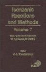 Inorganic Reactions And Methods Hardcover Volume 7