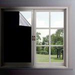 Blackout Glass Film 49.78CM X 101.35CM - Thermal Insulated Sunshade Opaque Window Cover For Privacy & Energy Efficiency Window F