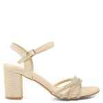 Goldair Gold Mid Heel Sandal