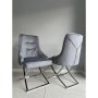 Kc Furn- Mia Zip Back Dining Chair Set Of 2