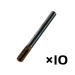10 Pieces Of 8MM Flat End Mill Marble Stone Router Bit With 20MM Coarse Grit And Cooling Slot Full Length 90MM RPM24000+ Feedrat