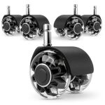 For Office Chair Caster Set Of 5 .heavy-duty Chair Support 2200LBS...
