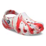 Classic Marbled Clog Kids - White flame J6