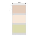 NB437 - - B1 B21 B3S B4 - 50X30MM - 230 Multi-colour Labels