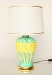 Sea Green Yellow Swirl Ceramic Lamp Shade – 68X40CM