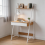 Lara Ladder Home Office Desk White & Oak