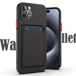 Tpu Phone Case With Card Holder Suitable For Iphone 15 14 13 12 11 Pro Max XS X Xr 7 8 Plus Se 2022