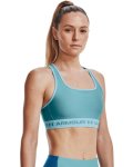 Women's Armour Mid Crossback Sports Bra - Cloudless Sky XS