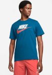 Nike Nsw Brand Mark 12 T-Shirt - Court Blue team Orange