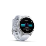Garmin FNIX8 43 Mm Amoled Silver With Whitestone Silicone Band