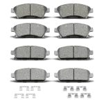 D1468 D1522 8PCS Ceramic Front Rear Brake Pads With Clips Fit For Chevrolet Cruze 2011-2015 For Chevrolet Cruze Limited 2016 For