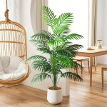 Large Artificial Palm Leaf - Realistic Faux Greenery For Indoor outdoor Decor - Perfect For Home Office & Special Occasions