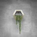 Single Hive Plant Holder - Grey