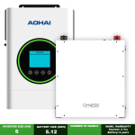 6KW Backup Power Kit Dyness 5.12KWH Lithium Battery + Aohai Inverter