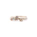 Round Diamond Cluster Ring In Rose Gold