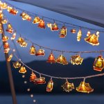 Heemuum Vintage Torch Bus Tent LED String Lights - Battery Operated 10 Leds For Outdoor Decor Perfect For Parties Home Garden Ya
