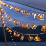 Heemuum Vintage Torch Bus Tent LED String Lights - Battery Operated 10 Leds For Outdoor Decor Perfect For Parties Home Garden Yard Bar Camping & Holiday Celebrations