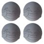 Emoji Stainless Steel Coasters Set Of 4 - Funny Face Drink Mats