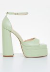 ROBIN-4 Platform Block Heel - Matcha Green