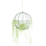 Round Hanging Planter - Sandpaper Black