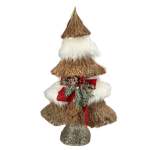 Goldair Gold And White Fur Christmas Tree 47CM