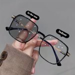 Slimming Effect Blue Light Blocking Glasses - Round Frame Anti-glare Eyewear For Eye Care Eyeglasses Bluelight Glasses