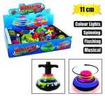 Novelty Flashing Spinning Top 11CM Marketplace Brits Bros