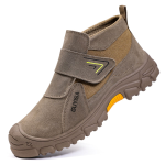 Guyisa Safety Work Boots Four Seasons Casual Street Style - Brown UK9.5