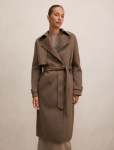 Bronte Felled Coat - 16 Brown Mushroom