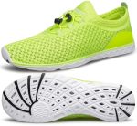 Doussprt Women's Water Shoes Quick Drying Sports Aqua Shoes Neongreen 9