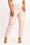 Esme Faux Leather Pants - Blush - L Blush
