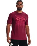 Men's Ua Logo Grid Short Sleeve - Black Rose Sm