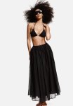 Padded Triangle Bikini Top - Black