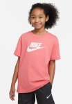 Nike G Nsw Tee Futura Ss Boy - Sea Coral & White