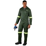 CONTI Acid Resistant Polycotton Suit - Reflective Arm & Legs - Yellow Tape