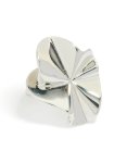 Silver Plated Organic Fan Ring