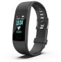 MicroWorld Smart Bracelet Y1 Fitness Tracker - Black Heart Rate Monitor IP67 Waterproof