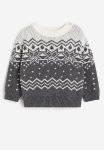 Jacquard-knit Jumper - Grey
