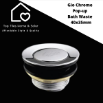 Gio Chrome Pop-up Bath Waste - 40X35MM
