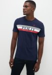 Polo Peter Short Sleeve Logo Printed Tee - Navy