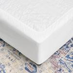 Faux Suede Bed Base Wrap White - King XL